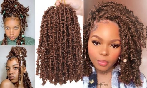 Dark brown butterfly locs