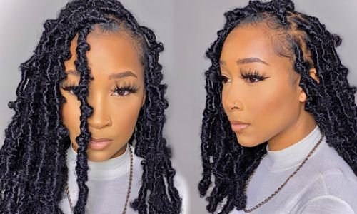 Distressed butterfly locs