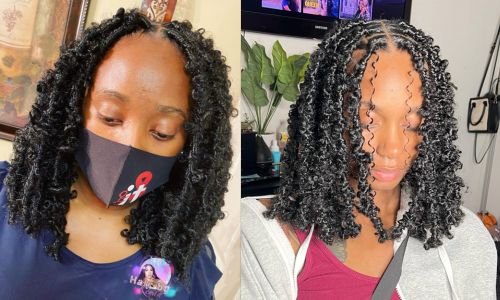 Mid length butterfly locs