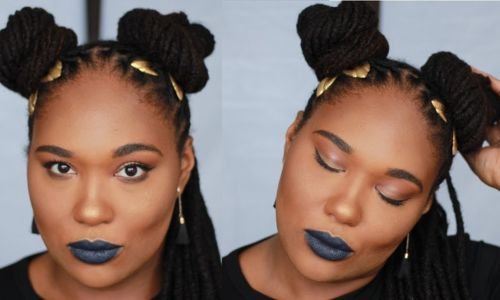 Space Buns locs