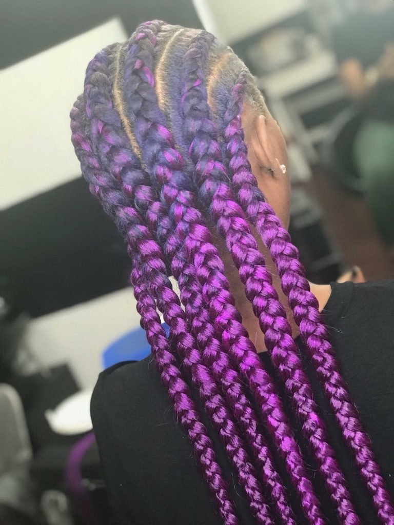 Purple Ombre Braids