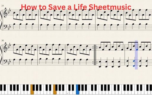 How to Save a Life Sheet Music